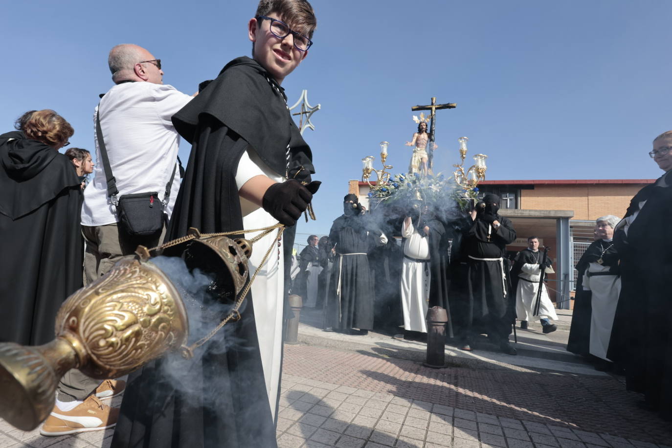 Procesión del Santísimo Cristo de la Victoria y Nuestra Señora del Rosario. Cofradía dominicana del Santísimo Cristo de la Victoria.