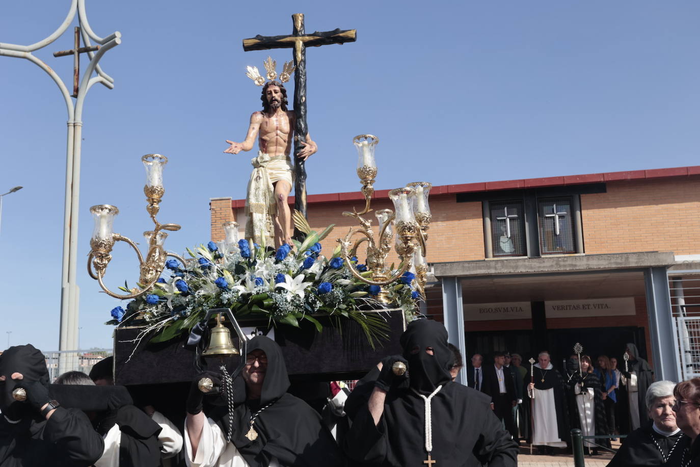 Procesión del Santísimo Cristo de la Victoria y Nuestra Señora del Rosario. Cofradía dominicana del Santísimo Cristo de la Victoria.