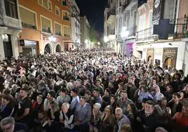 La procesión del Rosario pone el broche al Viernes Santo de Badajoz