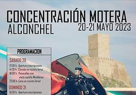 Cartel de la concentración motera.