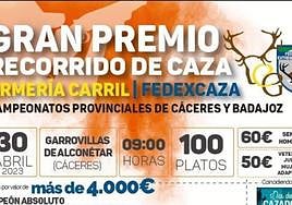 Cartel de la prueba.