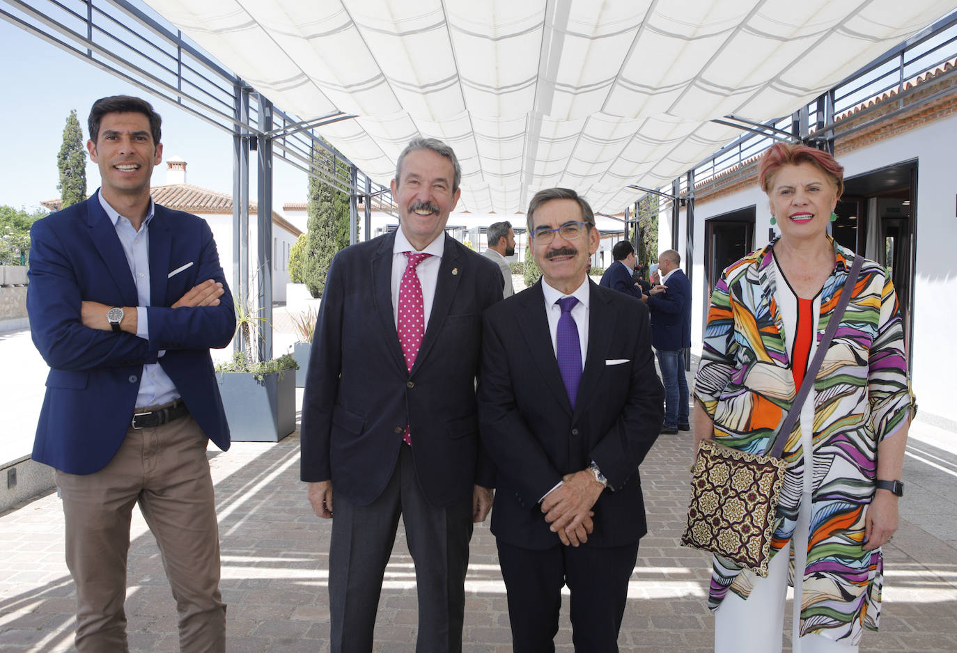 Félix Santos, Francisco Martín, José Antonio Vega y Pilar Acosta