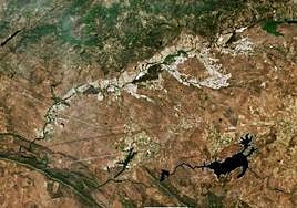 Imagen toma en mayo de 2023 donde se evidencia la sequía por la que atraviesa Extremadura.