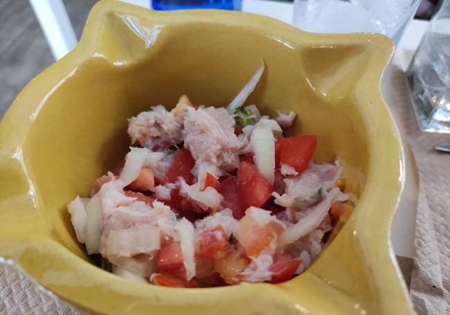 Ceviche de merluza.