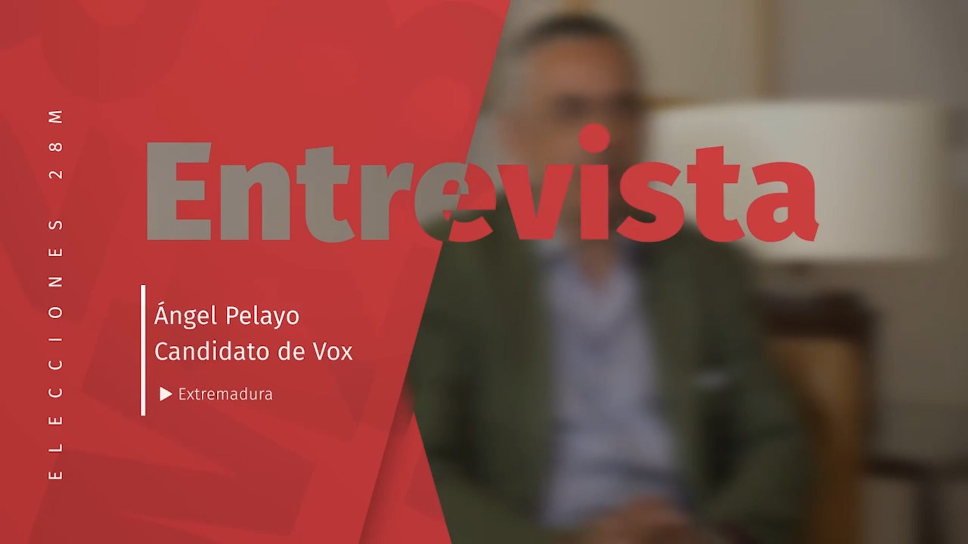 Entrevista a Ángel Pelayo, candidato de VOX a la presidencia de Extremadura