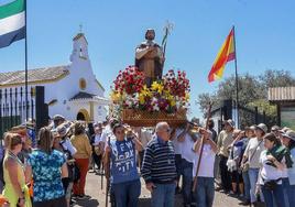 Celebración de San Isidro en la dehesa de Tres Arroyos.