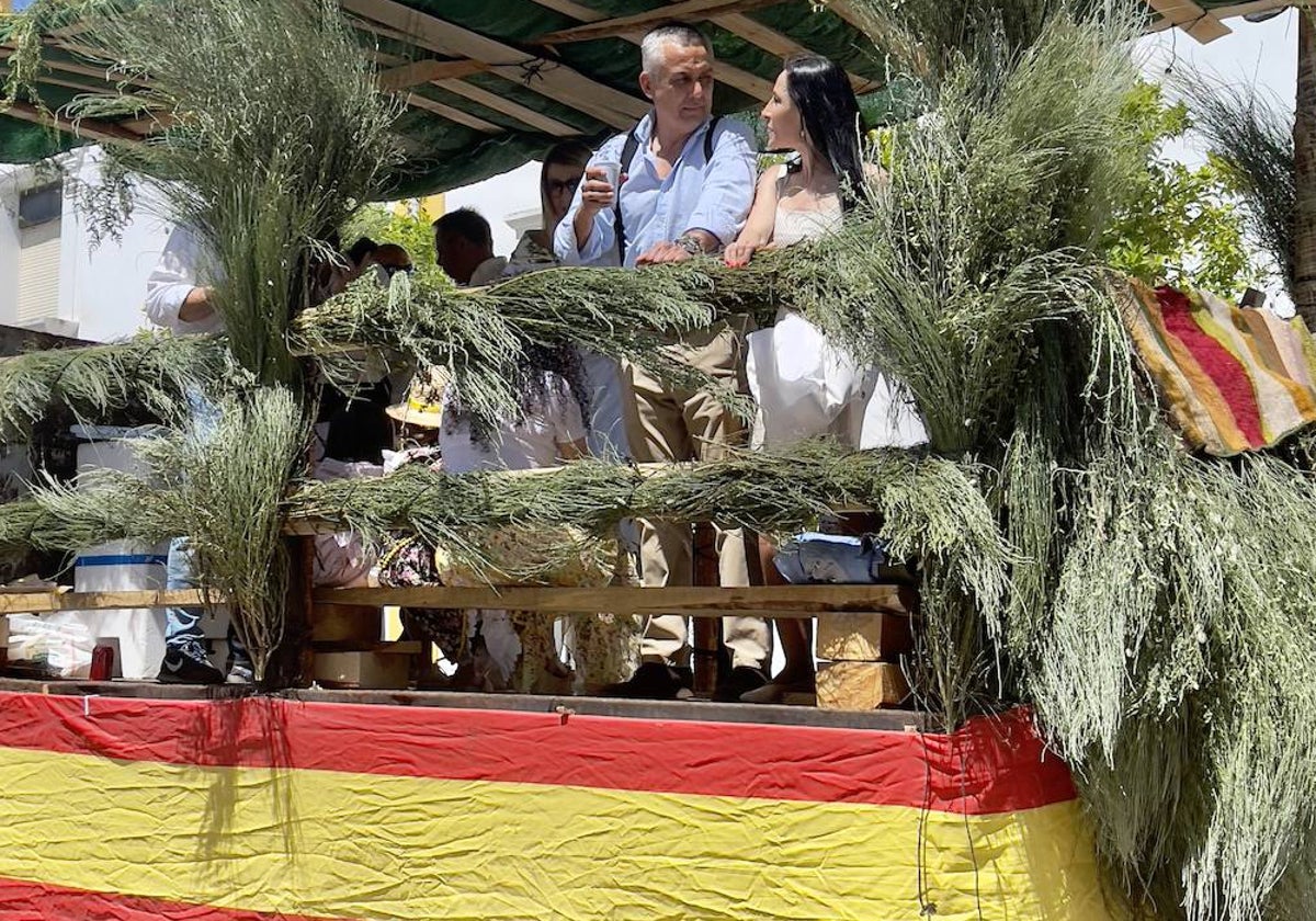 Pelayo Gordillo con Magdalena Nevado, diputada nacional del partido por Cáceres.