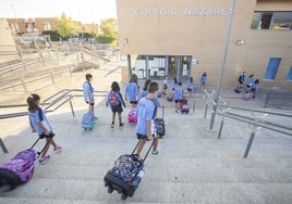 Imagen de archivo del colegio Nazaret, con una demanda que supera en siete plazas su oferta.