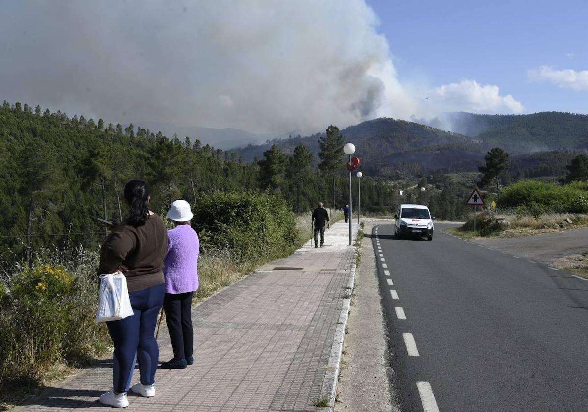 El incendio en Pinofranqueado, en imágenes