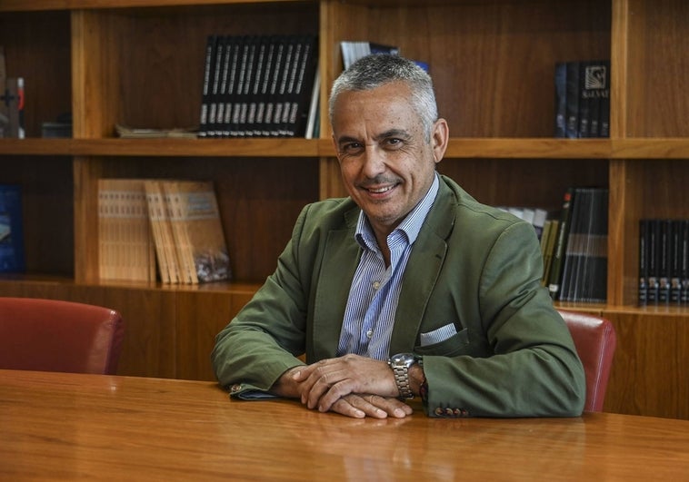 Ángel Pelayo Gordillo, durante la entrevista.