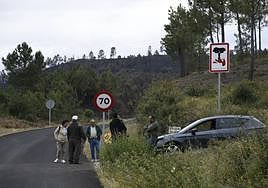 Imágenes de la zona quemada en Las Hurdes y Sierra de Gata por el fuego
