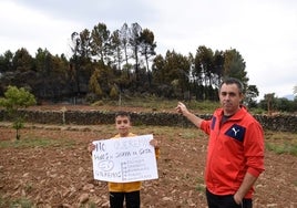 «No queremos los pinos, son pura gasolina»