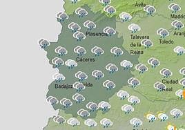 Tiempo previsto en Extremadura desde 24-05-2023 hasta 29-05-2023.