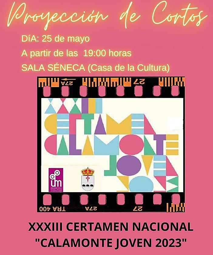 Proyección de cortos del Certamen Nacional 'Calamonte Joven 2023'
