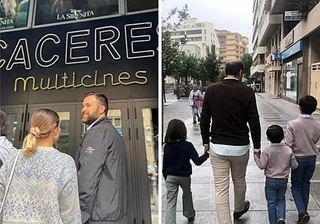 Luis Salaya fue al cine con su pareja y Rafa Mateos paseó con sus hijos.