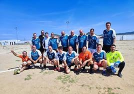 El equipo de veteranos ganó al absoluta (2-1) y a los juveniles (3-2).