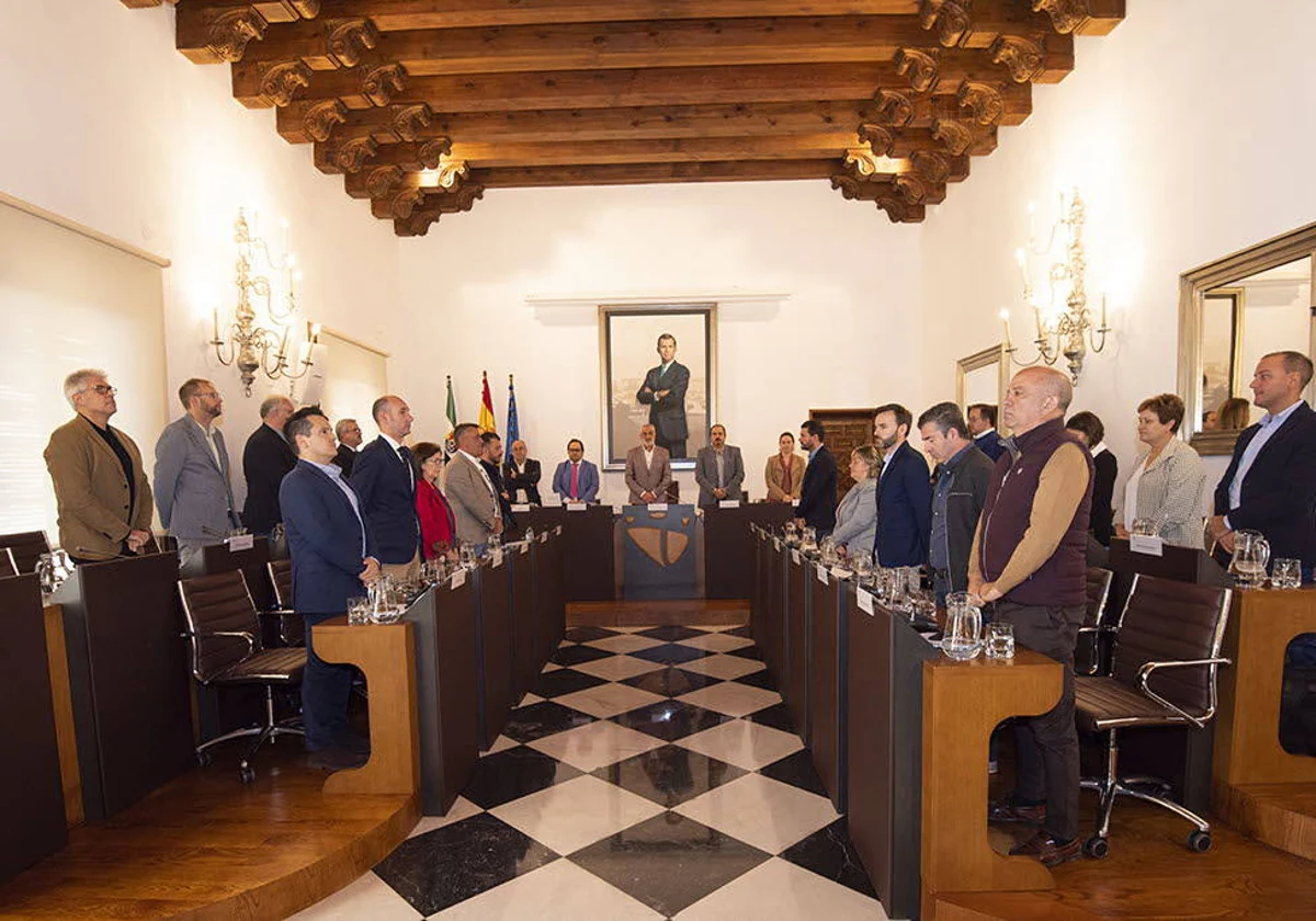 Pleno en la Diputación de Cáceres esta legislatura.