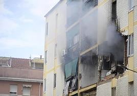 Así ha quedado la vivienda afectada tras la explosión en Badajoz