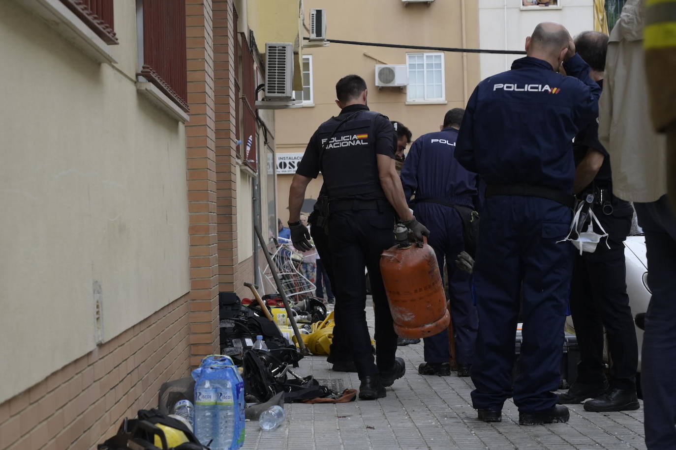 Así ha quedado la vivienda afectada tras la explosión en Badajoz