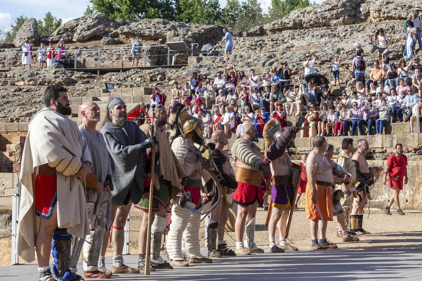 Los gladiadores vuelven a la arena del Anfiteatro de Mérida