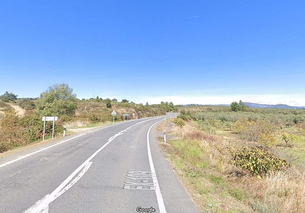 Imagen de la CC-109, cerca de Perales del Puerto.