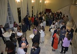 Cóctel celebrado tras el encuentro con José Luis Garci y Luis Enríquez