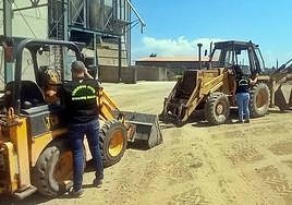 Dos detenidos por el robo de dos excavadoras en Ruecas