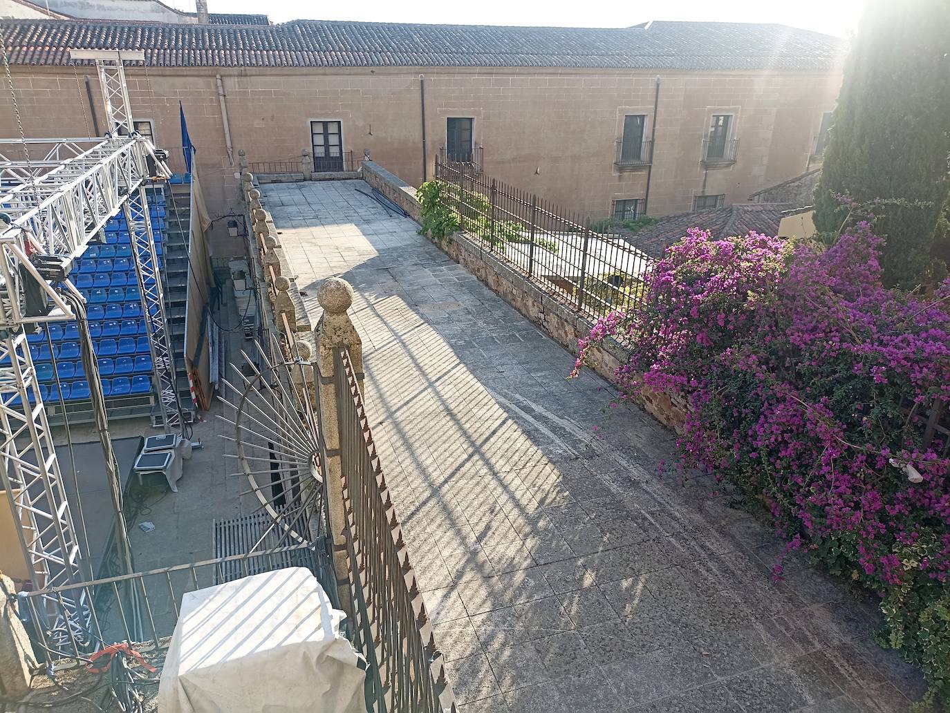 El mirador de la Plaza de San Jorge se cerró al público en 1996.
