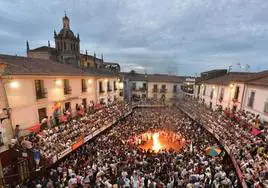 Celebración de los Sanjuanes en Coria.