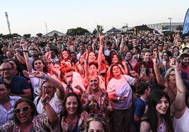 Público en el concierto de Hombres G.