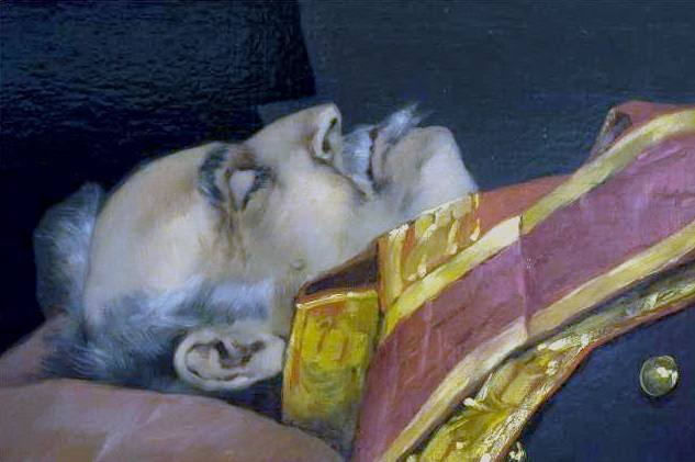 Detalle de 'Muerte de Baldomero Espartero' pintado por José Nin y Tudó.