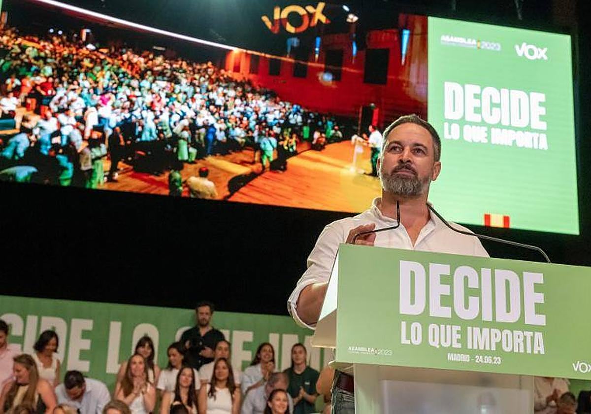 Santiago Abascal, líder de Vox.