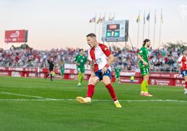 Iñaki Elejalde con su último equipo, el Algeciras, en el Nuevo Mirador.