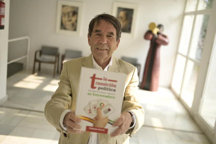 Feliciano Correa en la presentación de su nuevo libro que tuvo lugar esta semana en Badajoz