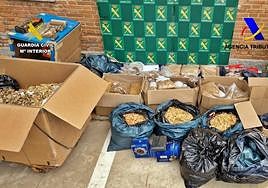 Intervienen más de 300 kilos de tabaco de contrabando en tres puntos de venta en Badajoz