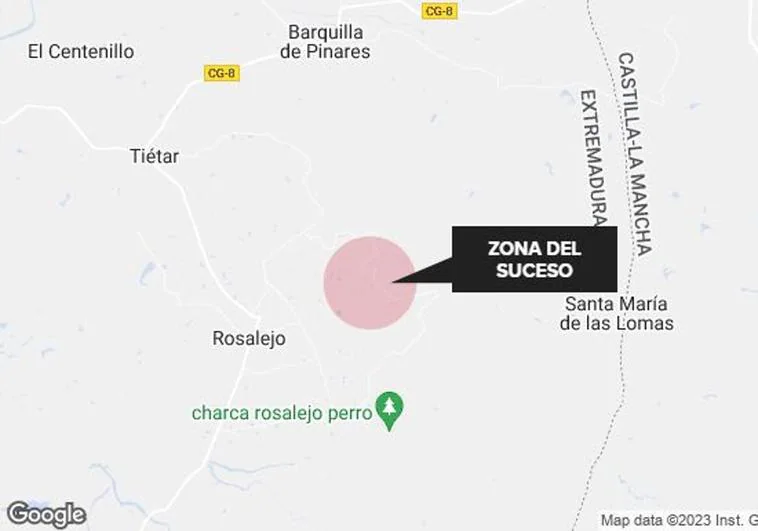 Zona del suceso, entre Tiétar y Santa María de las Lomas.