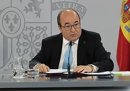 El ministro de Cultura y Deporte, Miquel Iceta.