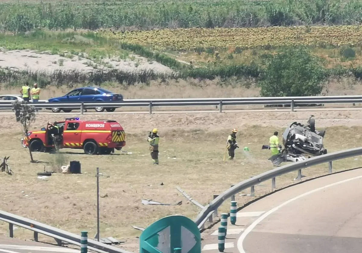 Uma menina de quatro anos morre após sair da estrada na A-5 perto de Miajadas