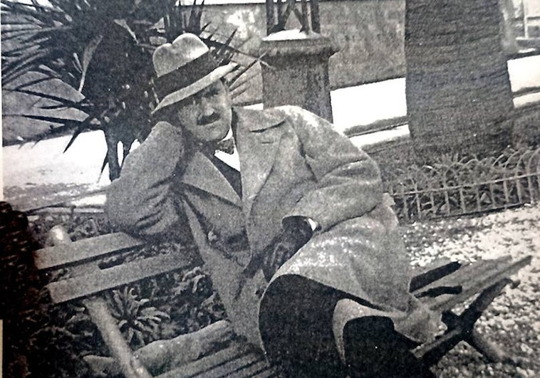 Pedro Romero Mendoza en Niza en 1927.