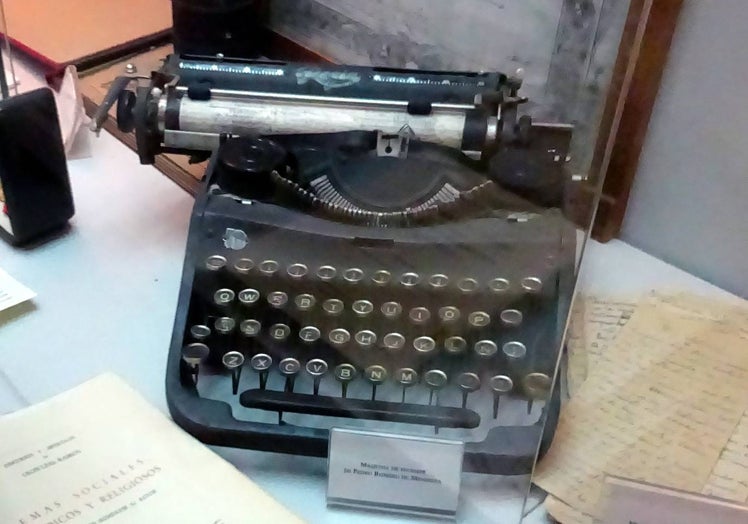 Máquina de escribir de Pedro Romero.