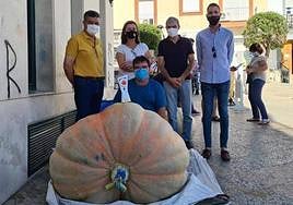 Imagen de archivo del concurso de 2020. Una calabaza de 247,5 kilos ganó el concurso.