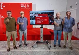 Veteranos socialistas a favor de Sánchez.