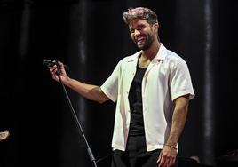 Pablo Alborán en su concierto anoche en La Alcazaba