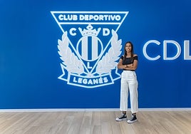 Ana Paredes, en la sede del Leganés.