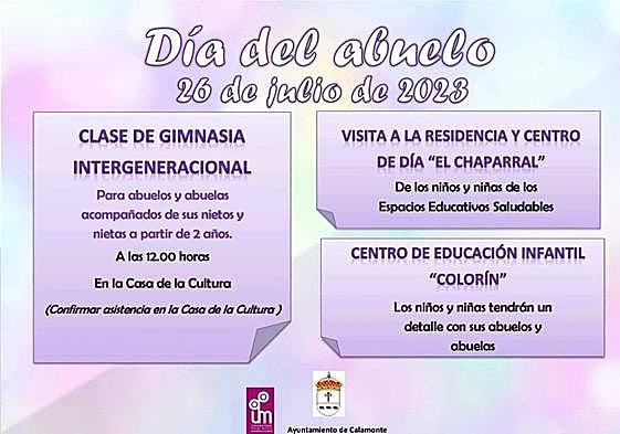 Calamonte celebra el Día de los Abuelos