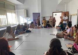 Visita de la alcaldesa de Calamonte.