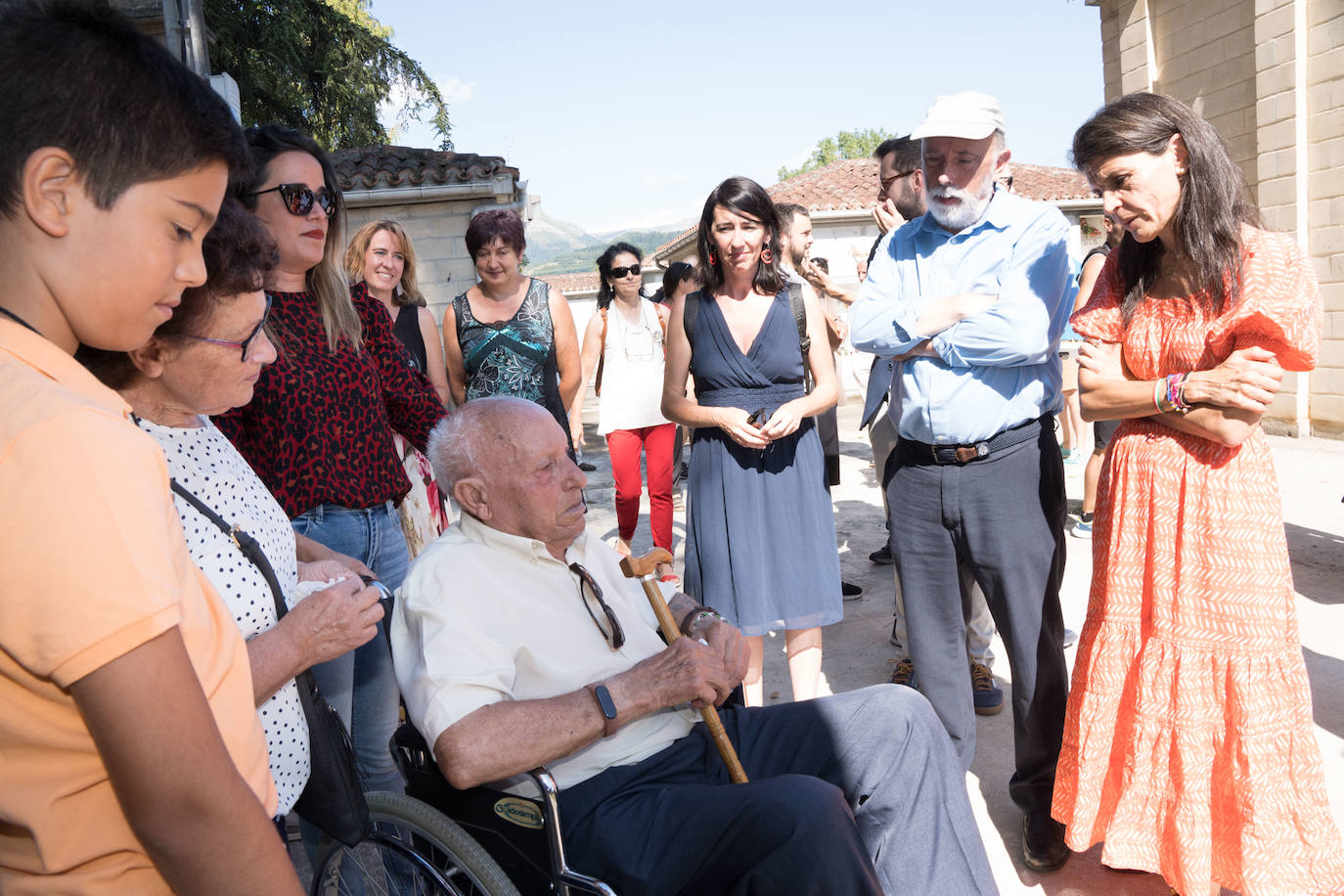 Acto en Orduña de entrega de los restos identificados los hermanos Manuel y Salvador del Amo Jiménez