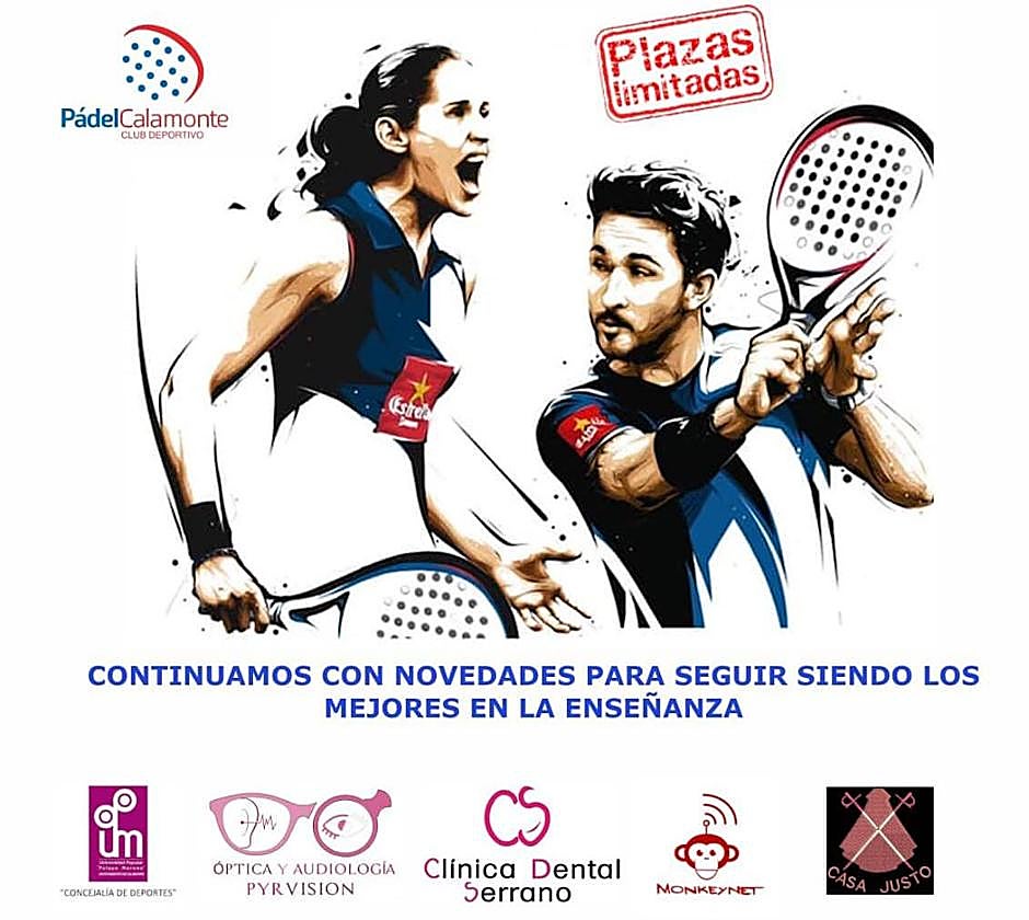 Inscripciones abiertas para la Escuela de Pádel del CD PadelCalamonte