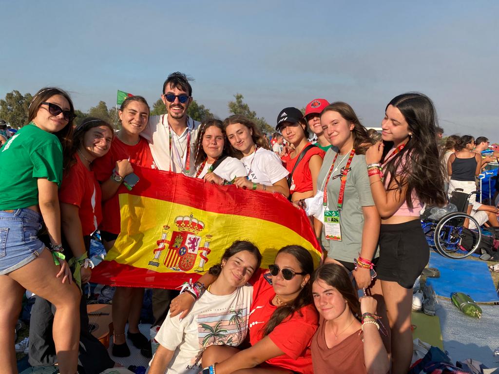 Extremeños en el encuentro con el Papa en Lisboa