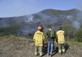 Fuego de Las Hurdes y Sierra de Gata, el último grande en la región, el pasado mayo.
